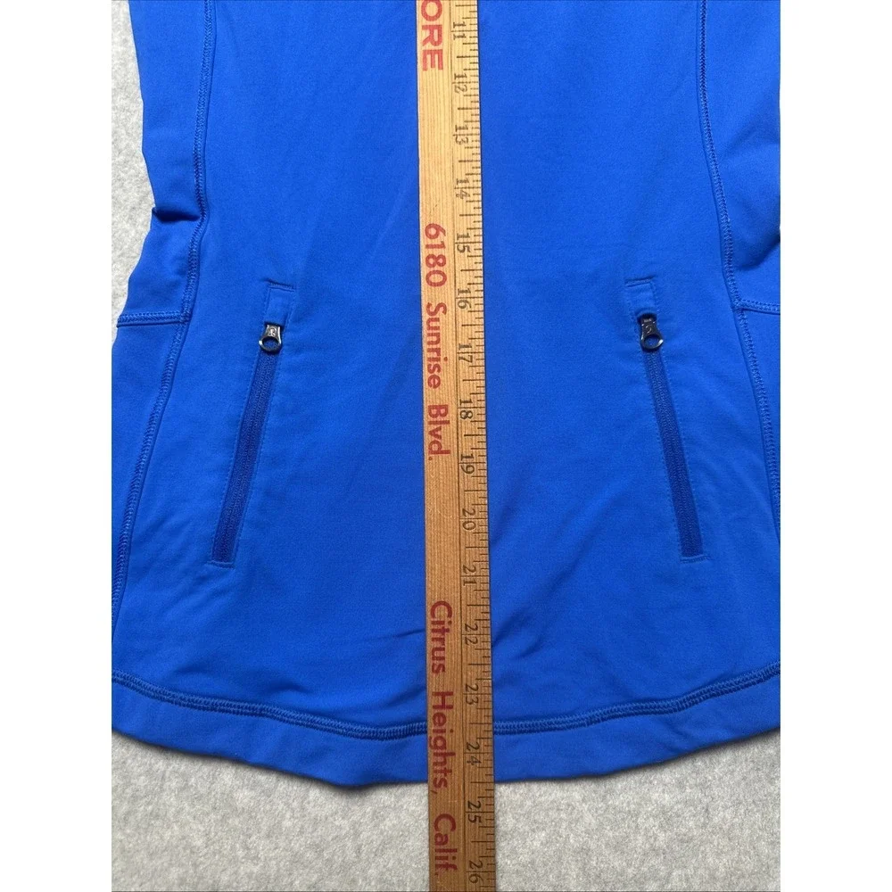 Lulelemon Royal Blue Race With Grace‎ Vented Long Sleeve 1/4 Zip Woman's Size 2
